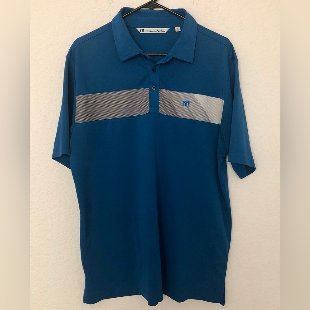 Men’s Travis Matthew Polo Striped Short Sleeve Shirt